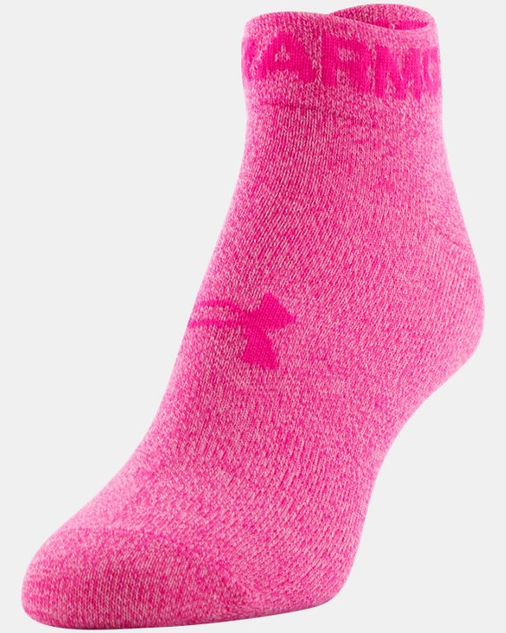 Women's UA Essential Low Cut Socks - 6-Pack, Pink, pdpMainDesktop image number 2
